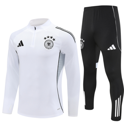 Germany 2025 1/4 zipper tracksuit tracksuit white