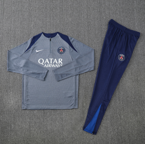 Paris Saint-Germain PSG 2025/2026 1/4  NK zipper tracksuit grey