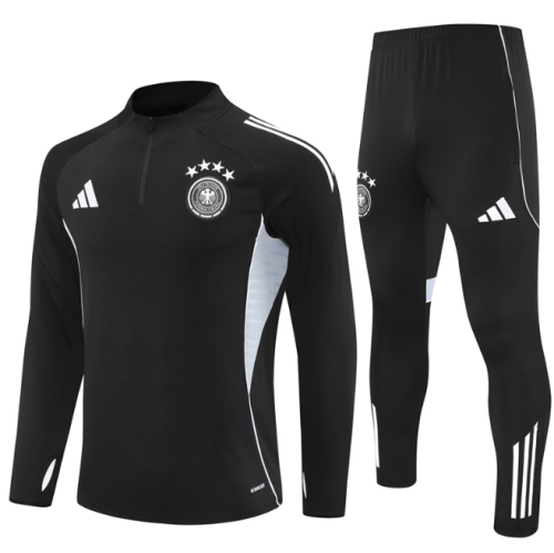 Germany 2025 1/4 zipper tracksuit tracksuit black