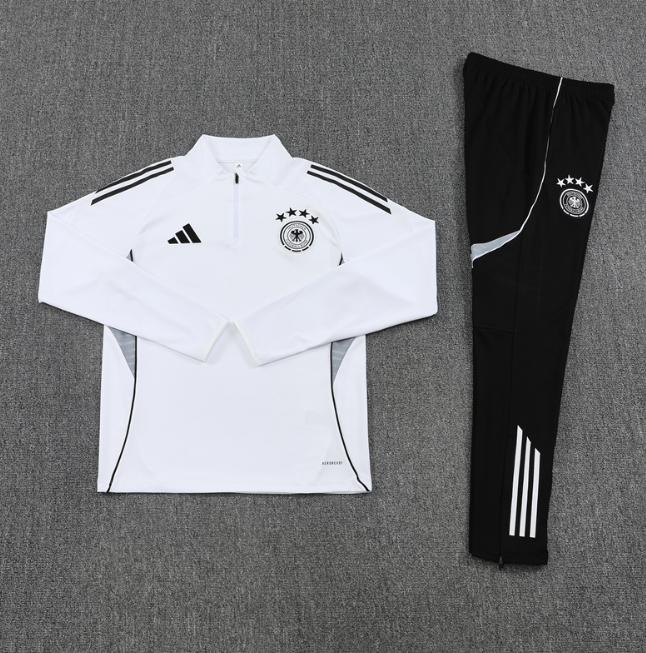 Germany 2025 1/4 zipper tracksuit tracksuit white