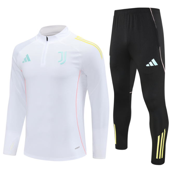 Javentus 2025/2026 1/4 zipper tracksuit white