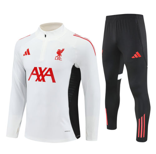 Liverpool 2025/2026 1/4 zipper tracksuit white