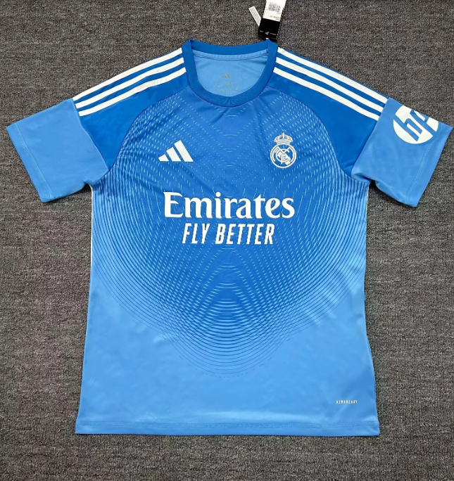 Real Madrid 2025/2026 goalkeeper shirt blue