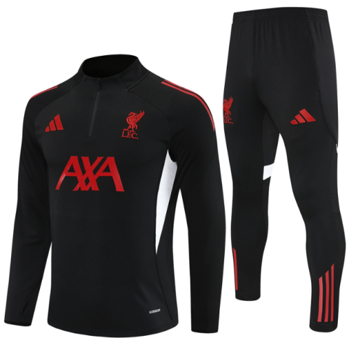 Liverpool 2025/2026 1/4 zipper tracksuit black