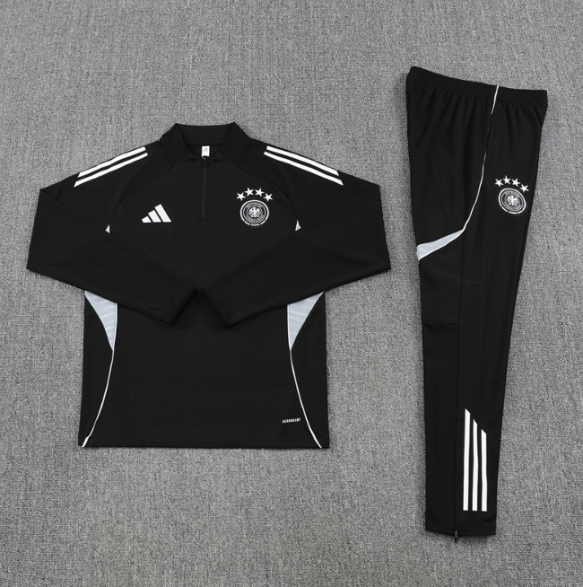 Germany 2025 1/4 zipper tracksuit tracksuit black