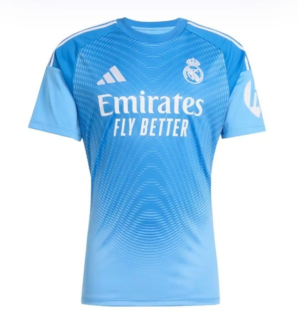 Real Madrid 2025/2026 goalkeeper shirt blue