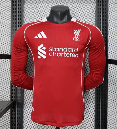 Liverpool 2025/2026 home shirt long sleeves player version