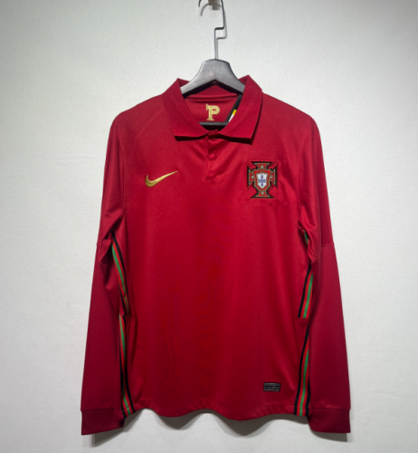 Portugal 2020 home retro shirt long sleeve Ronaldo