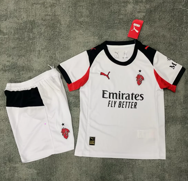 AC Milan 2025/2026 away full set kit (Adult and Kids)