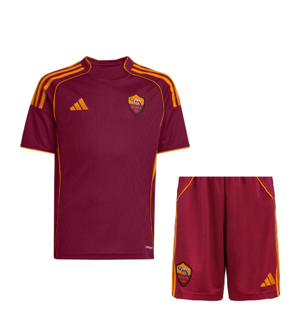 AS Roma 2025/2026 home full set kit (Adult and Kids)
