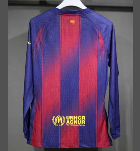 Barcelona 2025/2026 home shirt Player Version long sleeve Yamal