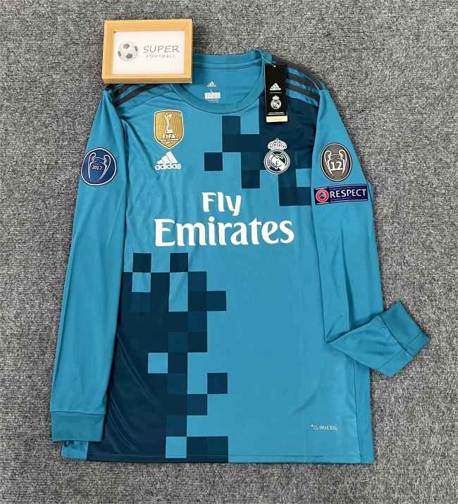 Real Madrid 2017/2018 third retro shirt long-sleeve Ronaldo