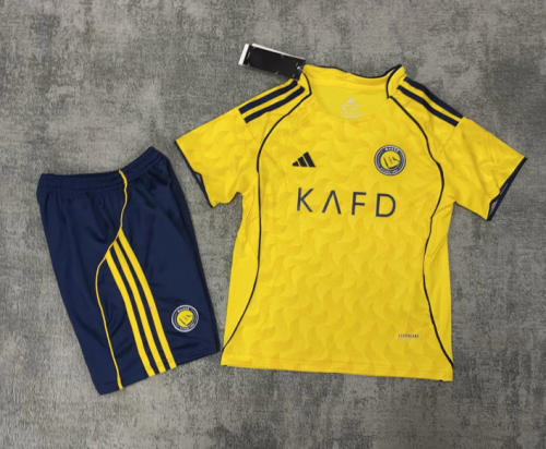 Al-Nassr FC 2025/2026 home full set kit (Adult and Kids) Ronaldo