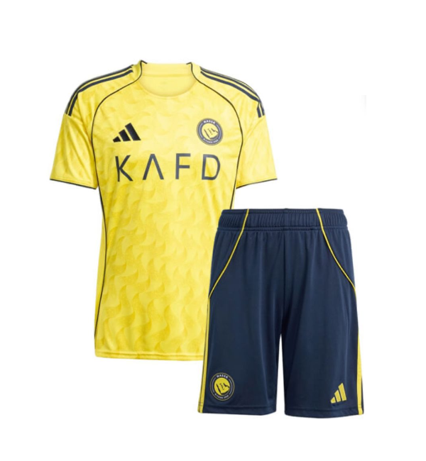 Al-Nassr FC 2025/2026 home full set kit (Adult and Kids) Ronaldo
