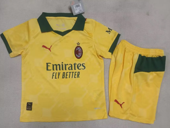 AC Milan 2025/2026 third full set kit (Adult and Kids)