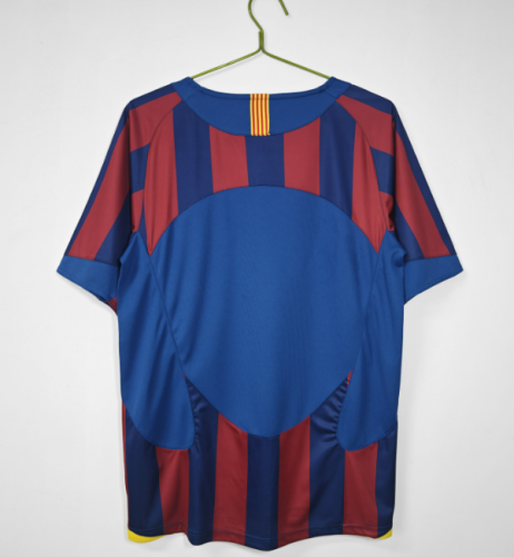Barcelona 2005/2006 home retro shirt messi ronaldinho
