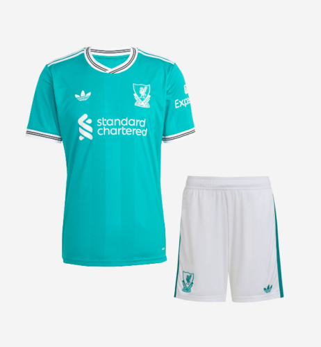 Liverpool 2025/2026 third full set kit (Adult and Kids)