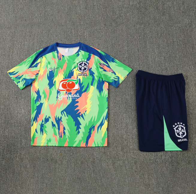 Brazi 2025 short sleeve and shorts tracksuit camouflage greed