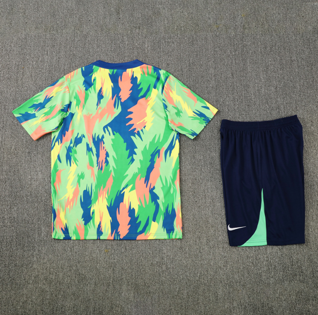 Brazi 2025 short sleeve and shorts tracksuit camouflage greed