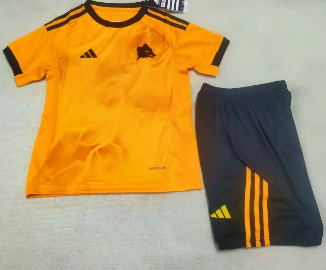 AS Roma 2025/2026 away full set kit (Adult and Kids)