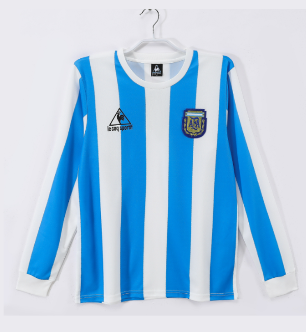 Argentina 1986 home shirt (long sleeve)  MARADONA