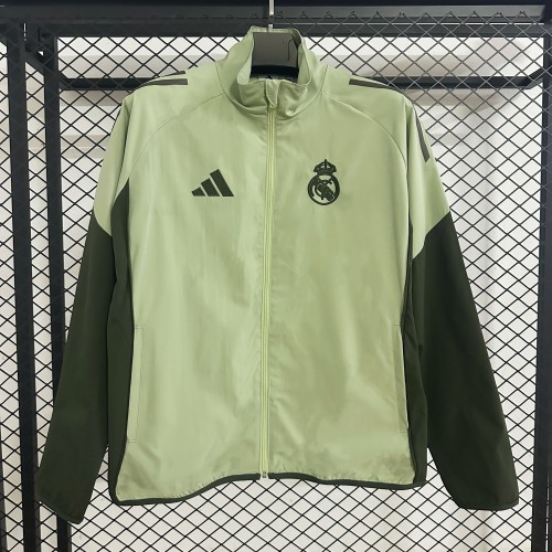 Real Madrid 2025/2026 windbreaker grass green
