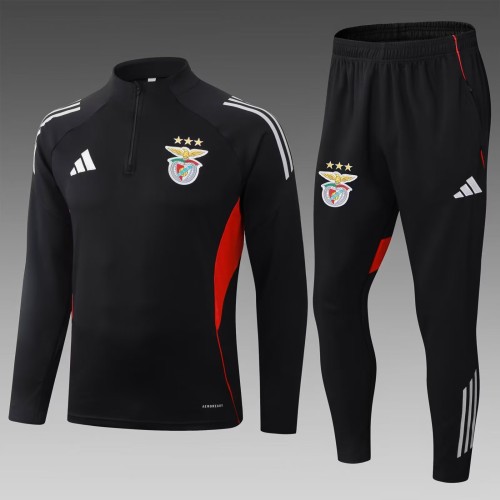 Benfica 2025/2026 1/4 zipper tracksuit black