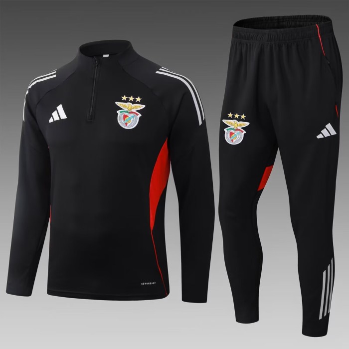 Benfica 2025/2026 1/4 zipper tracksuit black