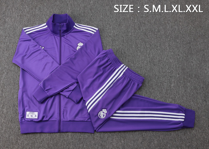Real Madrid 2025/2026 jacket tracksuit Retro Purple