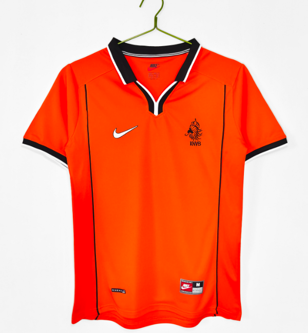 Netherlands 1998 home retro shirt  Bergkamp