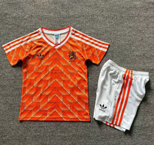 Netherlands 1988 home retro kids kit (top+shorts)
