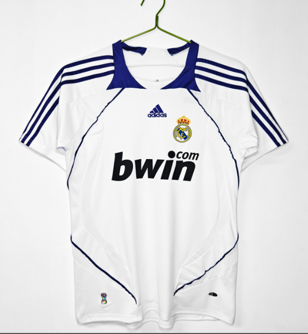Real Madrid 2007/2008 home retro shirt