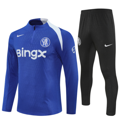Chelsea 2025/2026 1/4 zipper tracksuit blue