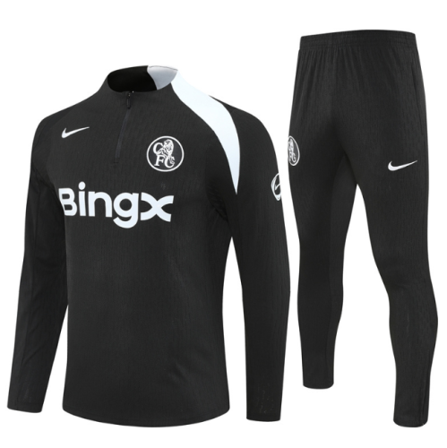 Chelsea 2025/2026 1/4 zipper tracksuit black