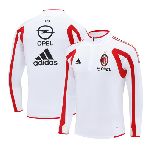Ac 2005/2006 retro 1/4 zipper tracksuit white(top only)