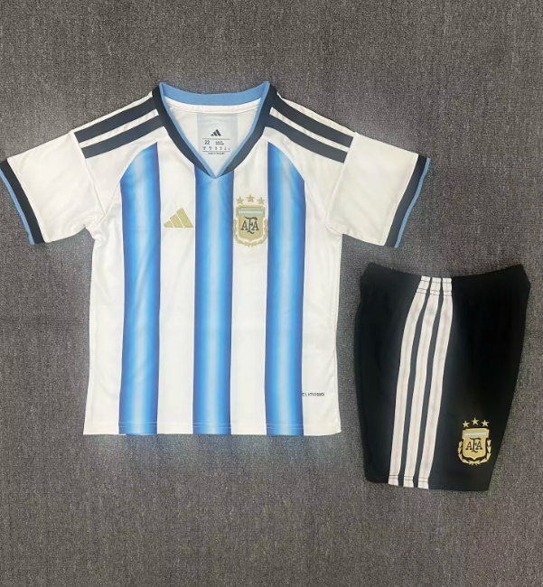 Argentina 2026 home full set kit (Adult and Kids)  Messi