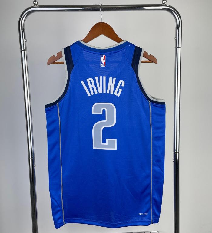 Dallas Mavericks NBA Shirt 2023 season Blue IRVING 2