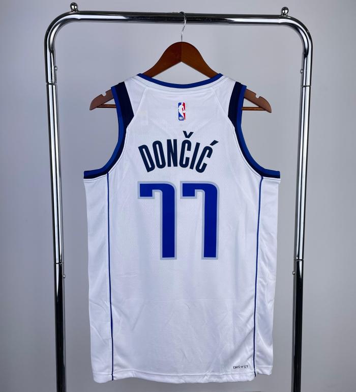 Dallas Mavericks NBA Shirt 2023 season White DONCIC 77