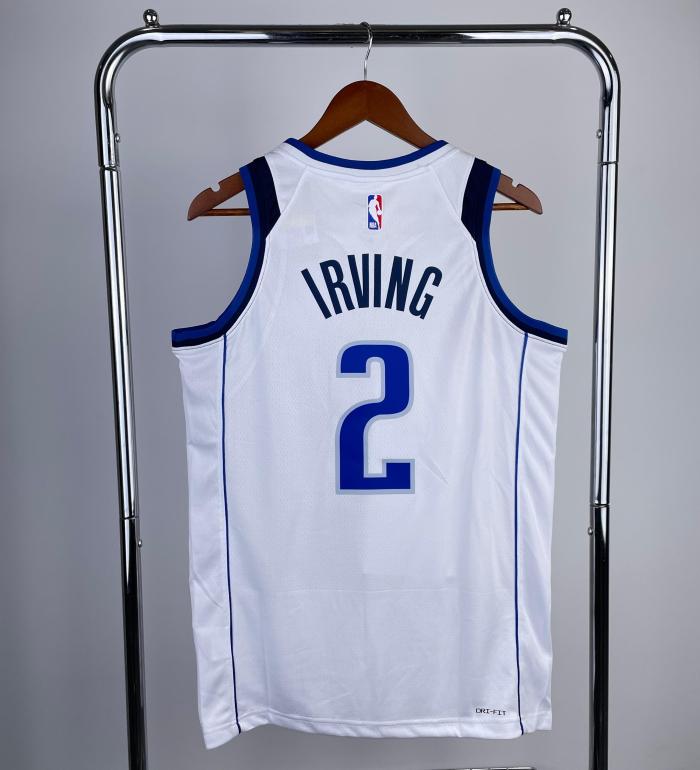 Dallas Mavericks NBA Shirt 2023 season White IRVING 2