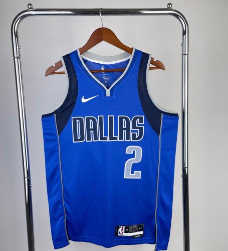 Dallas Mavericks NBA Shirt 2023 season Blue IRVING 2