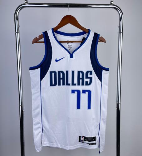 Dallas Mavericks NBA Shirt 2023 season White DONCIC 77