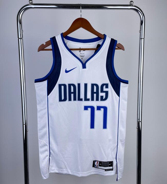 Dallas Mavericks NBA Shirt 2023 season White DONCIC 77