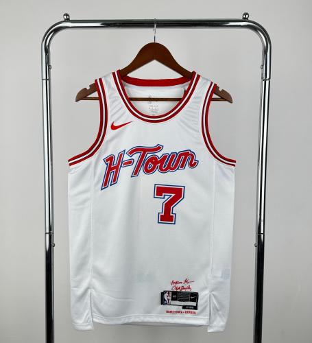 Houston Rockets 2026 season NBA shirt  City Version White DURANT 7
