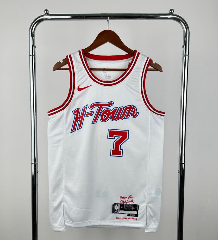 Houston Rockets 2026 season NBA shirt  City Version White DURANT 7