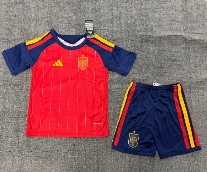 Spain Nation team 2026 home full set kit (Adult and Kids)