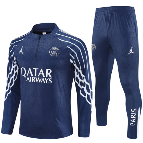 Paris Saint-Germain PSG 2025/2026 1/4  JD zipper tracksuit blue