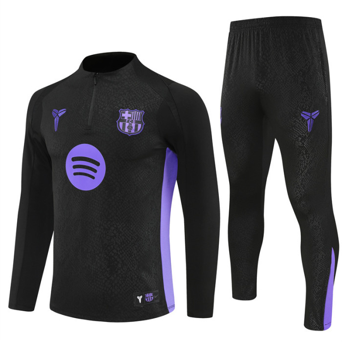 Barcelona 2025/2026 1/4 zipper tracksuit black