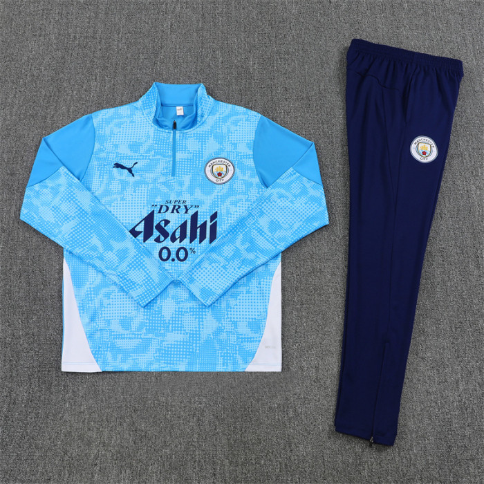 Manchester City 2025/2026 1/4 zipper tracksuit blue