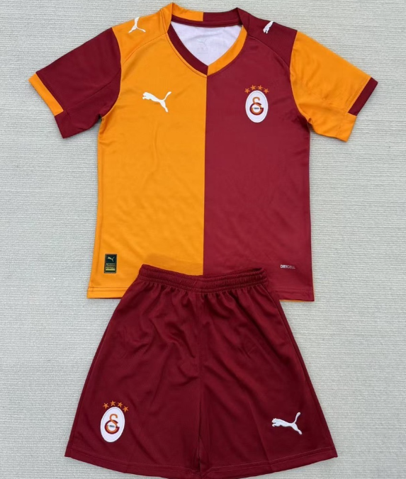 Galatasaray S.K. 25/26 home retro kids kit (top+shorts)