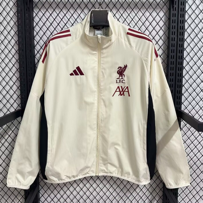 Liverpool 25/26 windbreaker jacket white